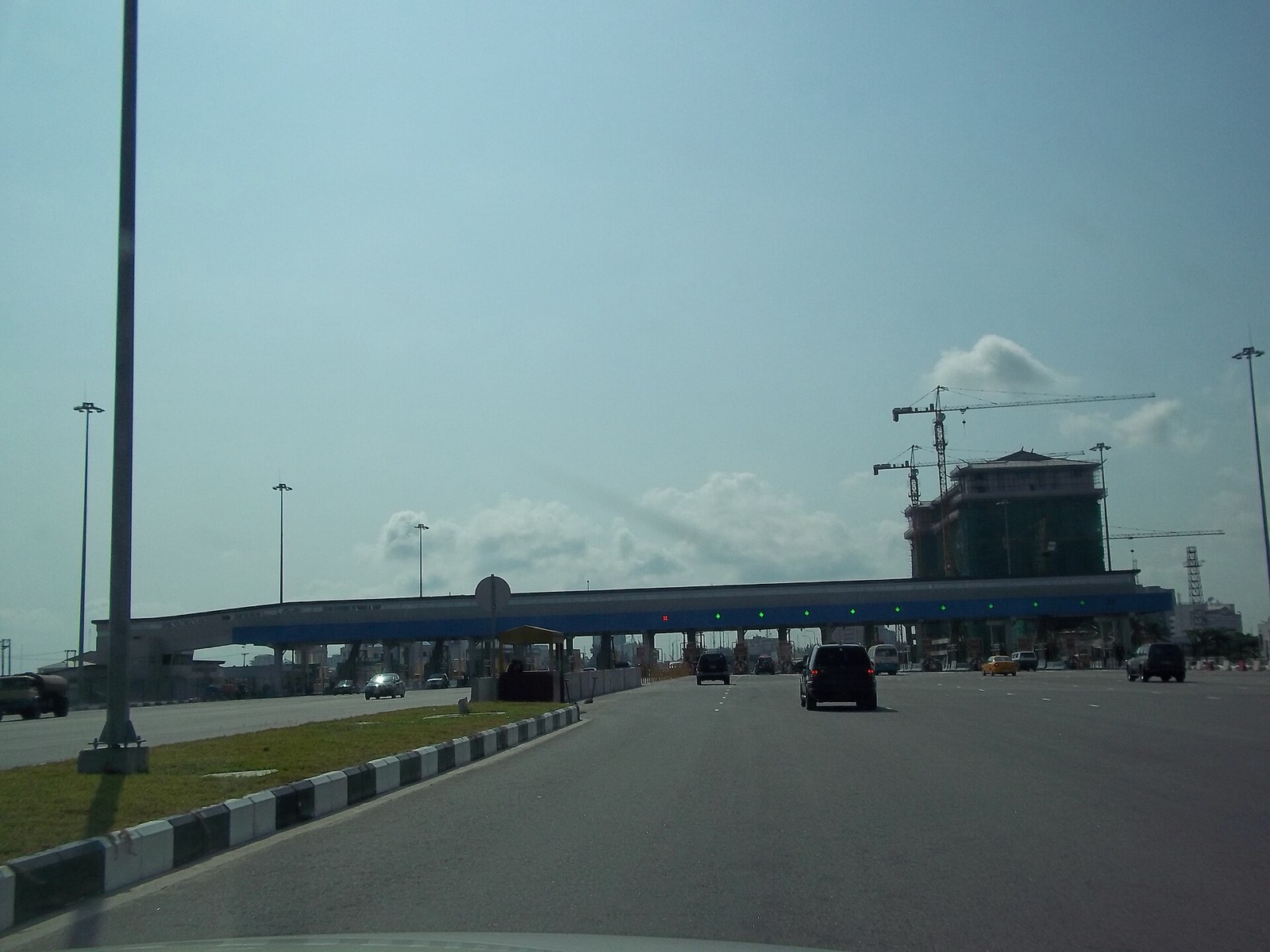 Newly built toll gates and road surface on the Lekki–Epe Expressway in Lagos
